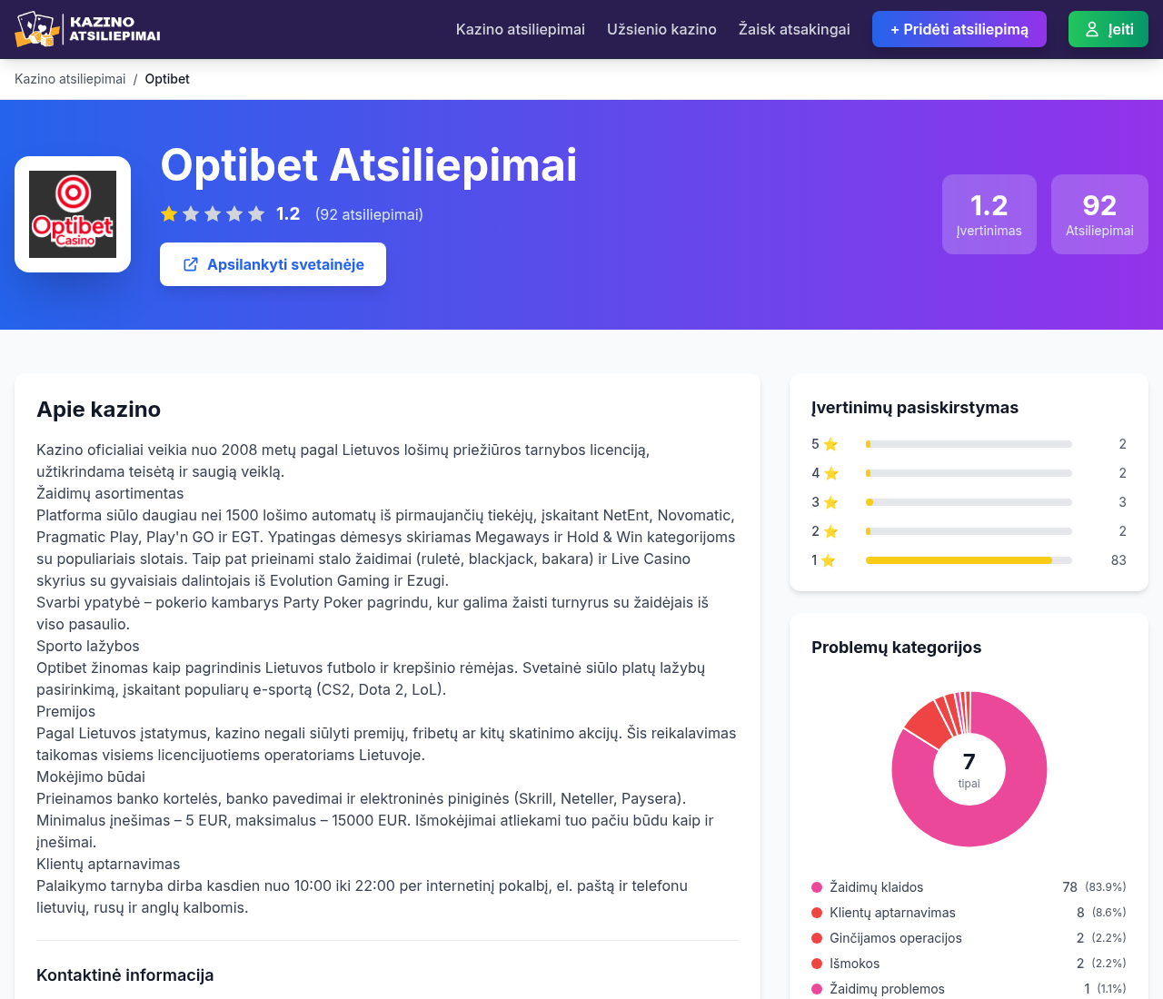Optibet bendruomenės diskusijų ekrano vaizdas